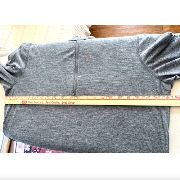 ICEBREAKER Merino 200 Half Zip 100% Merino Wool Base Layer Gritstone Heather - L - Picture 7 of 9